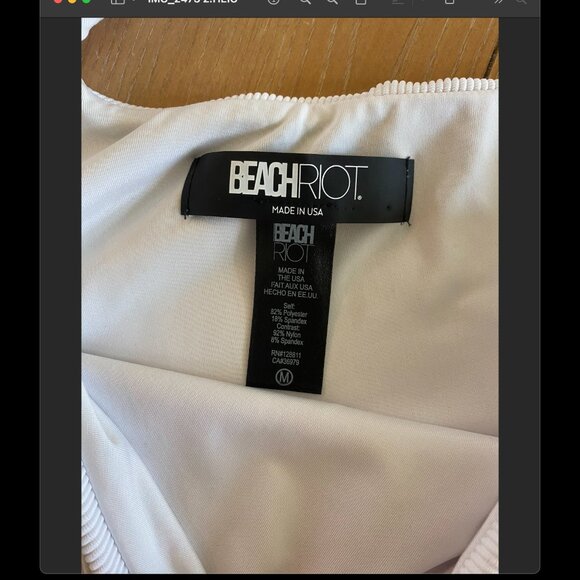 White One-Shoulder Swimsuit - Picture 3 of 3